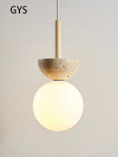 GobekUsa Cream Style Led Pendant Lamp for Bedroom Decor