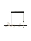 GobekUsa Black Postmodern Bubble Glass Chandelier with Multi Clear Balls