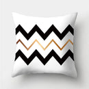 GobekUsa Geometric Stripes Pillowcase 45x45cm Polyester Cushion Cover for Living Room