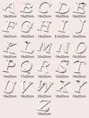 GobekUsa 20cm Gold/Silver 3D Mirror Letters Wall Stickers For Home Decor