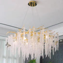GobekUsa Gold Aluminium Branch Pendant Light Chandelier for Modern Dining Room Decor