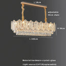GobekUsa Gold Glass Dining Table Lamp | Modern Round Crystal Hanging Pendant Lights