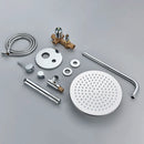 GobekUsa Brass Shower Set with 2-Way Mixer and Handheld Spray - 8-16" Rain Shower Head