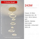 GobekUsa Duplex Crystal Chandelier for Modern Living Room & Empty Stairwell Building