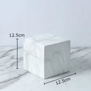 GobekUsa Cube Round Statue Decor Ceramic Ornament Sculpture Artwork for Desk & Room