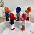 GobekUsa 7" Resin Balloon Dog Statue Jeff Junior Figurine Home Decor Accessory