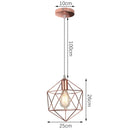 GobekUsa Industrial Retro Loft LED Pendant Light for Home Living Room Kitchen
