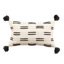 GobekUsa Black Ivory Mustard Tassel Woven Cushion Cover for Home Decoration
