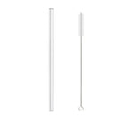 GobekUsa Glass Straw Set for Smoothies Cocktails Bar - Reusable, High Borosilicate Straw