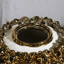GobekUsa Golden Flower Ginger Jar Relief Flower Vase Home Decor
