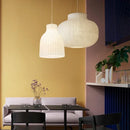 GobekUsa Japanese Nordic Design LED Silk Pendant Lights for Living Room and Restaurant