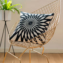 GobekUsa Black White Embroidered Cushion Cover 45x45cm Sofa Bed Chair Home Decor