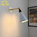 GobekUsa Athena Black/Gold Lustre LED Swing Arm Wall Lamp - E27 Kitchen Island Sofas Cafe