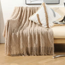 GobekUsa Knitted Woolen Blanket - Cozy Home Accent and Travel Essential