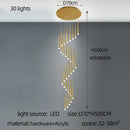 GobekUsa Golden Tapered Chandelier LED - Modern Indoor Lighting for Living Room, Kitchen, and Hall