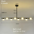 GobekUsa Glass Ball Pendant Chandeliers LED Hanging Lights for Home Decor