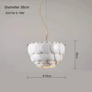 GobekUsa French Ceramic Chandelier: Romantic LEDs for Luxury Living Room & Restaurant Decor
