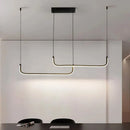 Modern Black Aluminum Linear LED Pendant Light