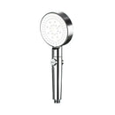 GobekUsa Black Round High Pressure Shower Head with 6 Modes & Water Stop Knobs