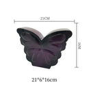 GobekUsa Dark Butterfly Ceramic Vase for Table Decoration and Floral Arrangement