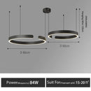 GobekUsa LED Round Ring Chandelier for Dining Room, Living Room, and Bedroom