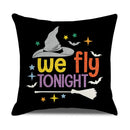 GobekUsa Halloween Linen Cushion Cover for Living Room Decor and Sofa - Trick or Treat
