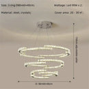 GobekUsa Crystal LED Chandelier Pendant Light Modern Luxury Foyer Ceiling Lamp