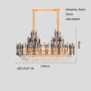 GobekUsa Dimmable Crystal Chandelier Lighting for Living Room