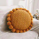 GobekUsa 3D Flowers Pillows - White Petal Cushions for Home Decor in 50x50cm Size