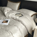 GobekUsa Jacquard Bedding Set - Lyocell Cotton Bed Linens, Sheet, Pillowcase, Quilt Cover