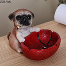 GobekUsa Basketball Puppy Ashtray: Portable, Windproof, Creative Desk Decoration & Smoking Accessory