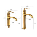 GobekUsa Gold Basin Faucet Modern Bathroom Sink Mixer Tap Single Handle Kitchen Accessories