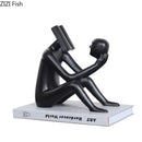 GobekUsa Abstract Figure Sculpture Creative Resin Decor for Room Aesthetic Appeal