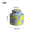 GobekUsa Chinese Blue White Porcelain General's Jar Flower Vase Home Decoration