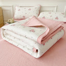 GobekUsa Cartoon Small Fresh Washed Cotton Bed Sheets Bedspread