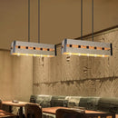 GobekUsa 6-Head Industrial Style Pendant Lamp - Retro Solid Wood Iron Table Light