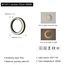 GobekUsa LED Outdoor Moon Wall Lamp Waterproof Modern Minimalist Sconce for Courtyard Balcony