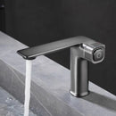 GobekUsa Gray Sink Mixer with Memory Switch Single Handle Deck Mounted Tap