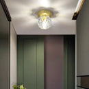 GobekUsa Elegant Crystal Ceiling Light Fixture for Hall Entrance Balcony Bathroom IP20