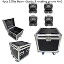 GobekUsa 120W LED Moving Head Light Beam Spot Wash Gobo 8 Face Roto Prism