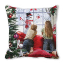 GobekUsa Christmas Short Plush Pillowcase 45x45cm Home Decor