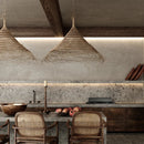 GobekUsa Bamboo LED Pendant Chandelier for Dining, Bedroom, Restaurant, Hotel & Home Decor