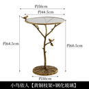 GobekUsa Brass Bird Side Table | Creative Tea Table | Balcony & Living Room Decor