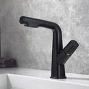 GobekUsa Brass Basin Faucet: Pull Out, Hot & Cold Mixer, 360° Lift, Bathroom Sink Tap