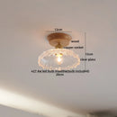 GobekUsa Glass Wood LED Ceiling Light Modern Ceiling Lamp