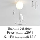 GobekUsa Kids Cartoon Panda Polar Bear Ceiling Light Chandelier for Boys and Girls' Bedroom