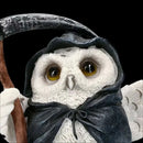 GobekUsa Gothic Owl Reaper Sculptures Grim Statue Halloween Home Decor