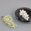GobekUsa Jade Grape Sculpture Handmade Desk Decor Fruit Figurine