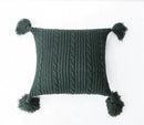 GobekUsa Knit Pillow Case 45x45cm Soft Decorative Cushion Cover Tassels Sofa Bed