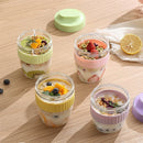 GobekUsa Breakfast Cup with Spoon: Portable Food Storage Container for Students and Picnics